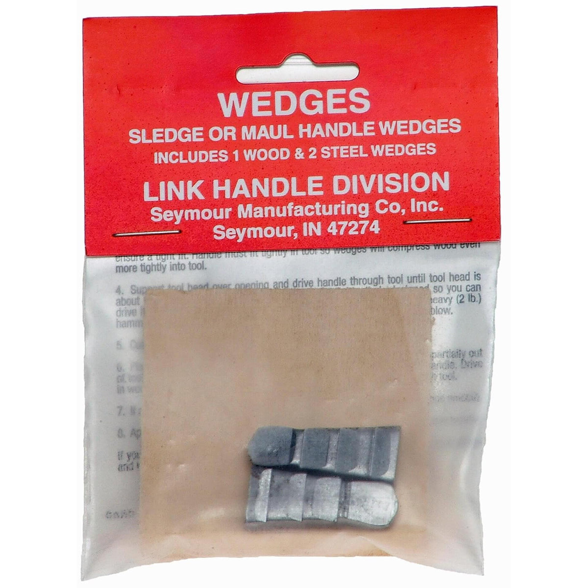 Seymour Sledge Hammer Wedge Kit with wood and steel components