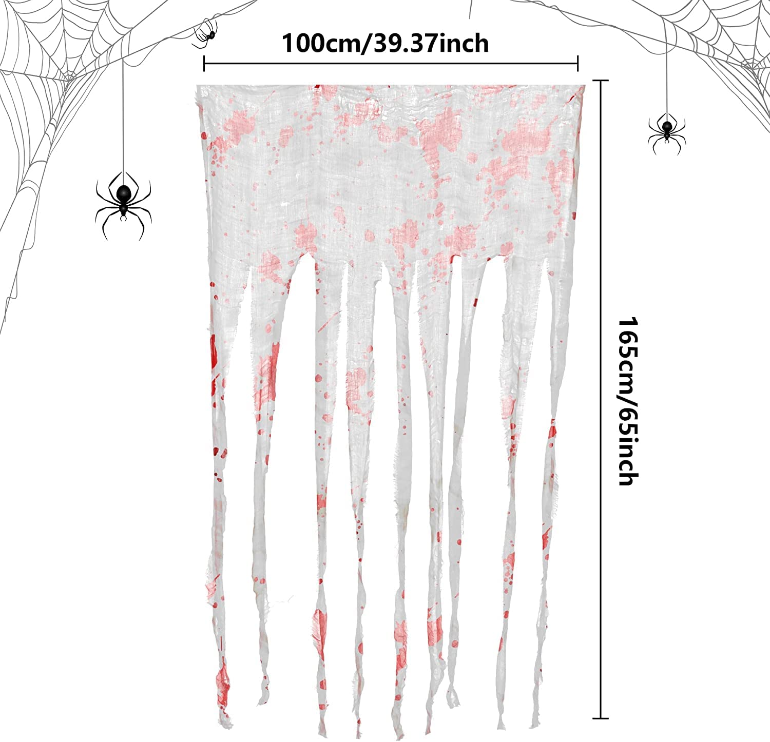 Sfcddtlg Halloween Door Curtain hanging on a door