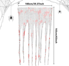Sfcddtlg Halloween Door Curtain hanging on a door