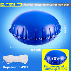 Sfcddtlg Pool Air Pillow 4'x4' round, flat view