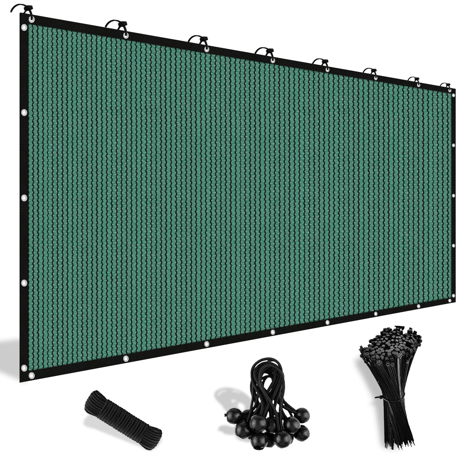 Shade&Beyond 10' x 14' Sun Shade Cloth green front view