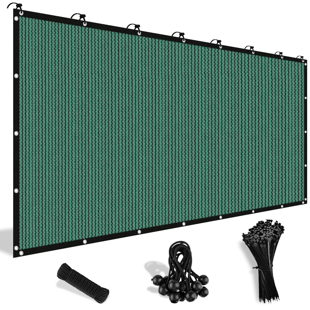 Shade&Beyond 10' x 14' Sun Shade Cloth green front view