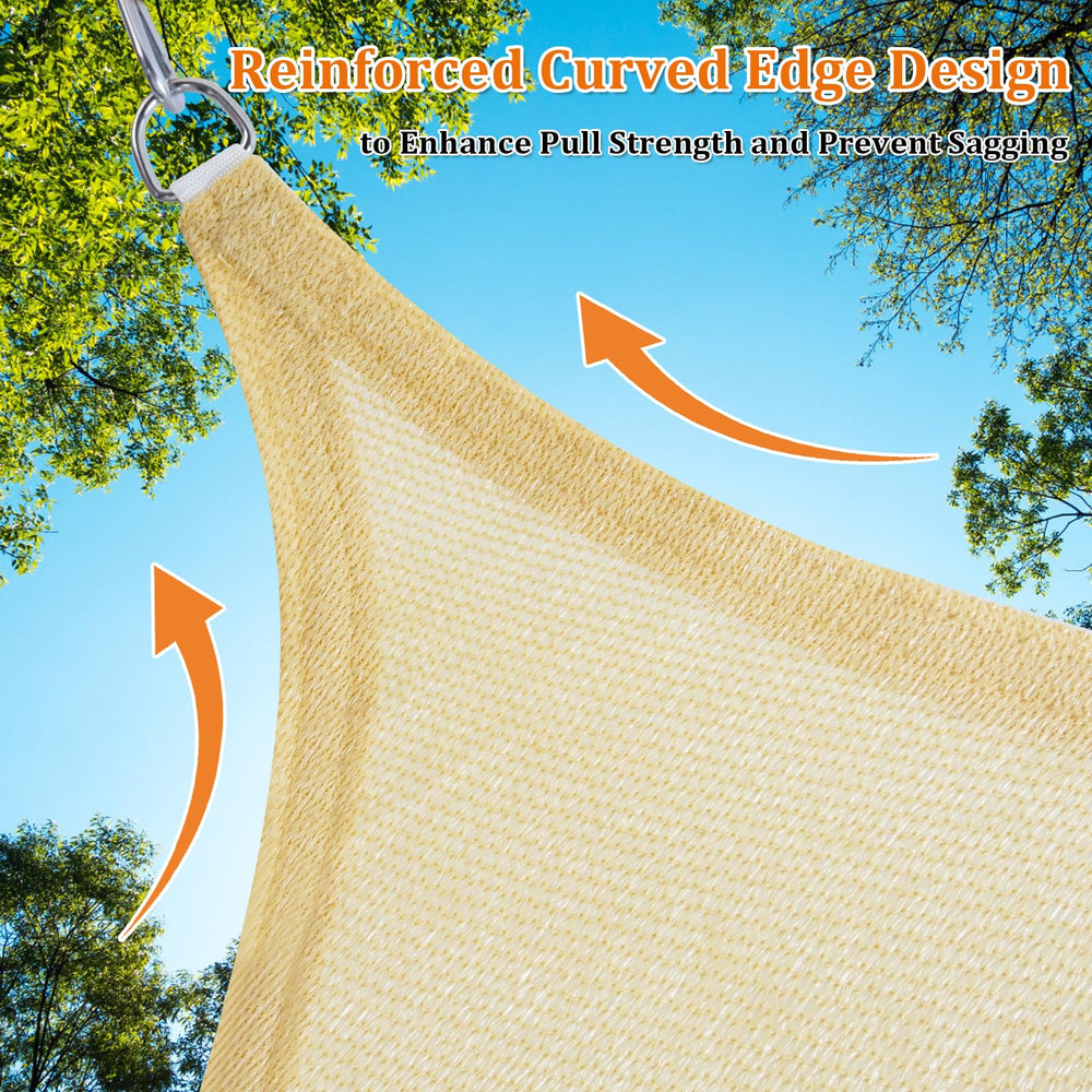 Shade&Beyond 10'X10' Sun Shade Sail packaging