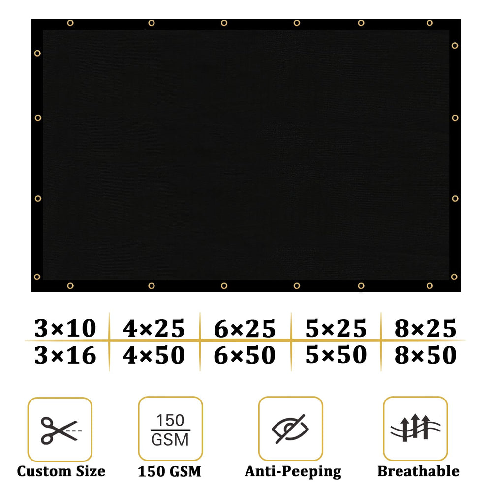 Shade&Beyond 4' x 25' Privacy Screen with zip ties included
