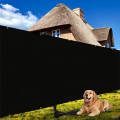 Shade&Beyond 4' x 50' privacy screen black front view