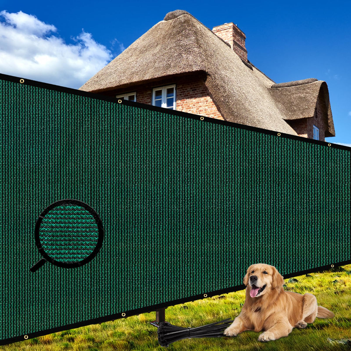 Shade&Beyond 6' x 50' Fence Privacy Screen in Green