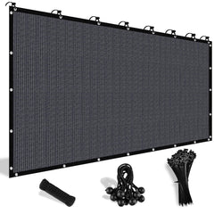 Shade&Beyond 90% Sun Shade Cloth 6' x 20' Blue Gray front view