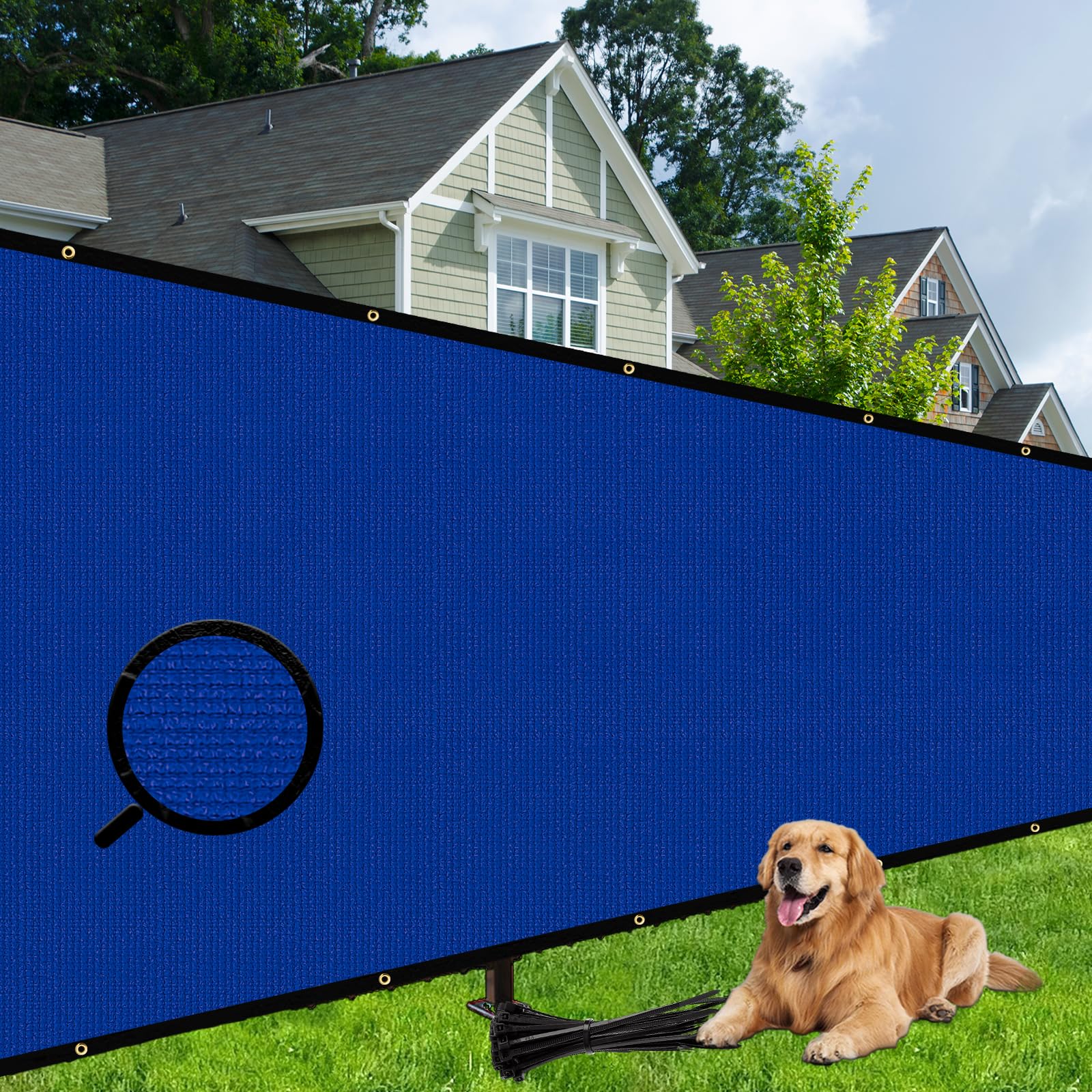 Shade&Beyond Privacy Screen in use at a pool area