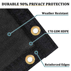 Shade&Beyond privacy screen showing grommets and fabric texture