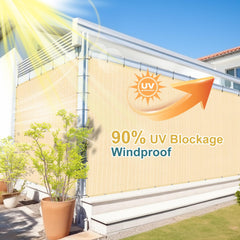 Shade&Beyond sun shade installed over a patio