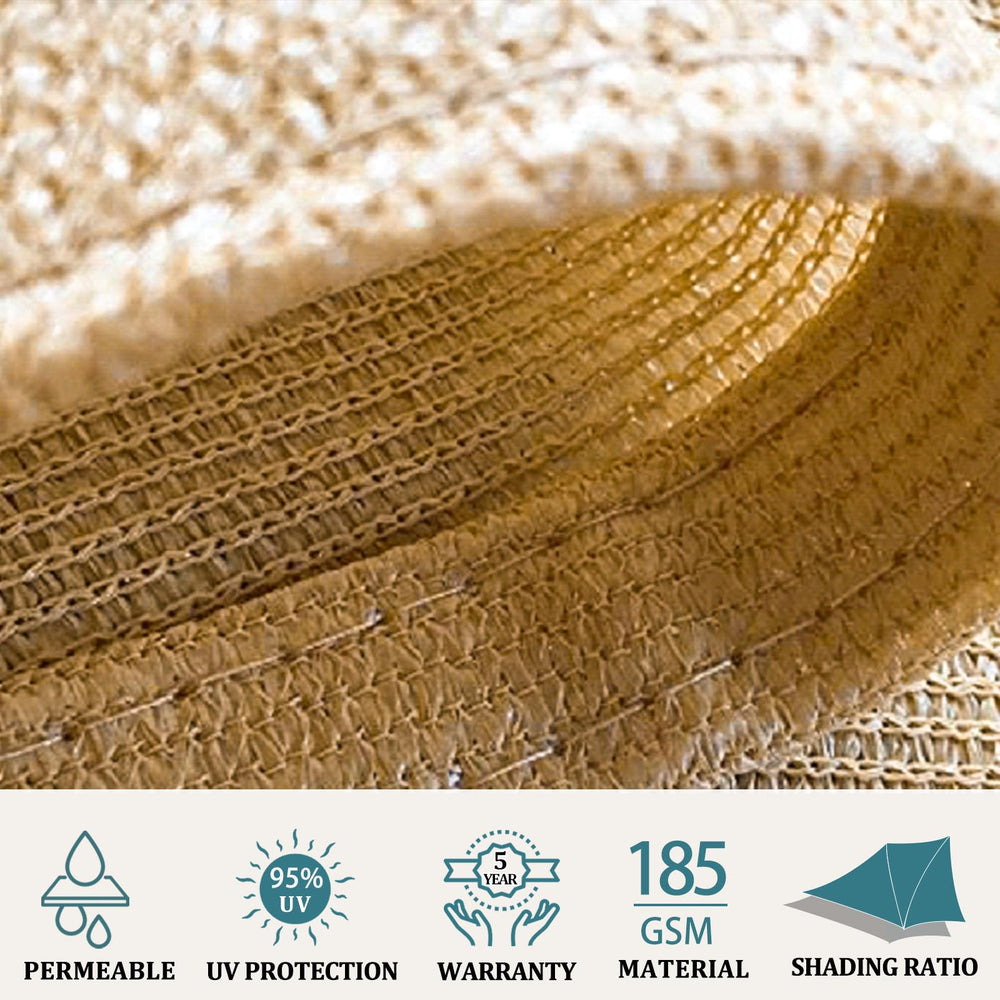 Shade&Beyond Sun Shade Sail curved edge design