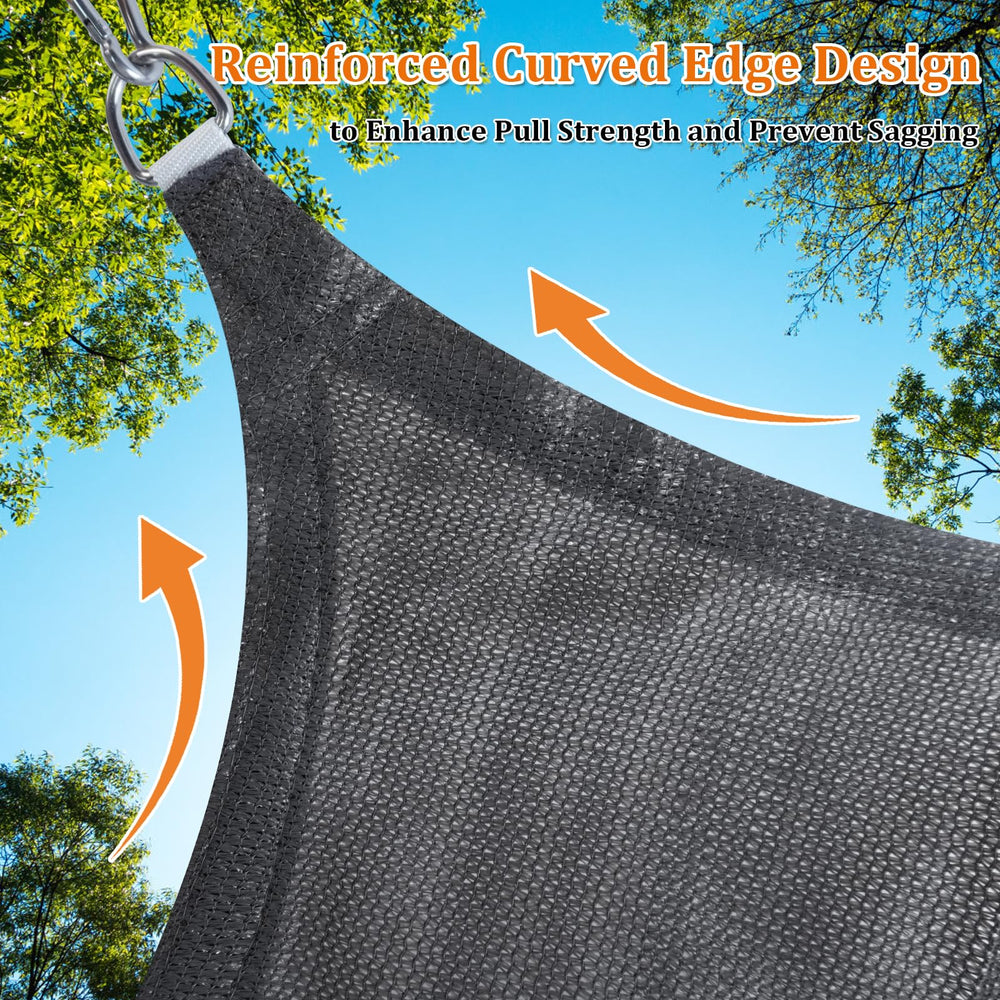 Shade&Beyond sun shade sail curved edge design