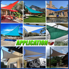 ShadeMart shade sail installed over patio