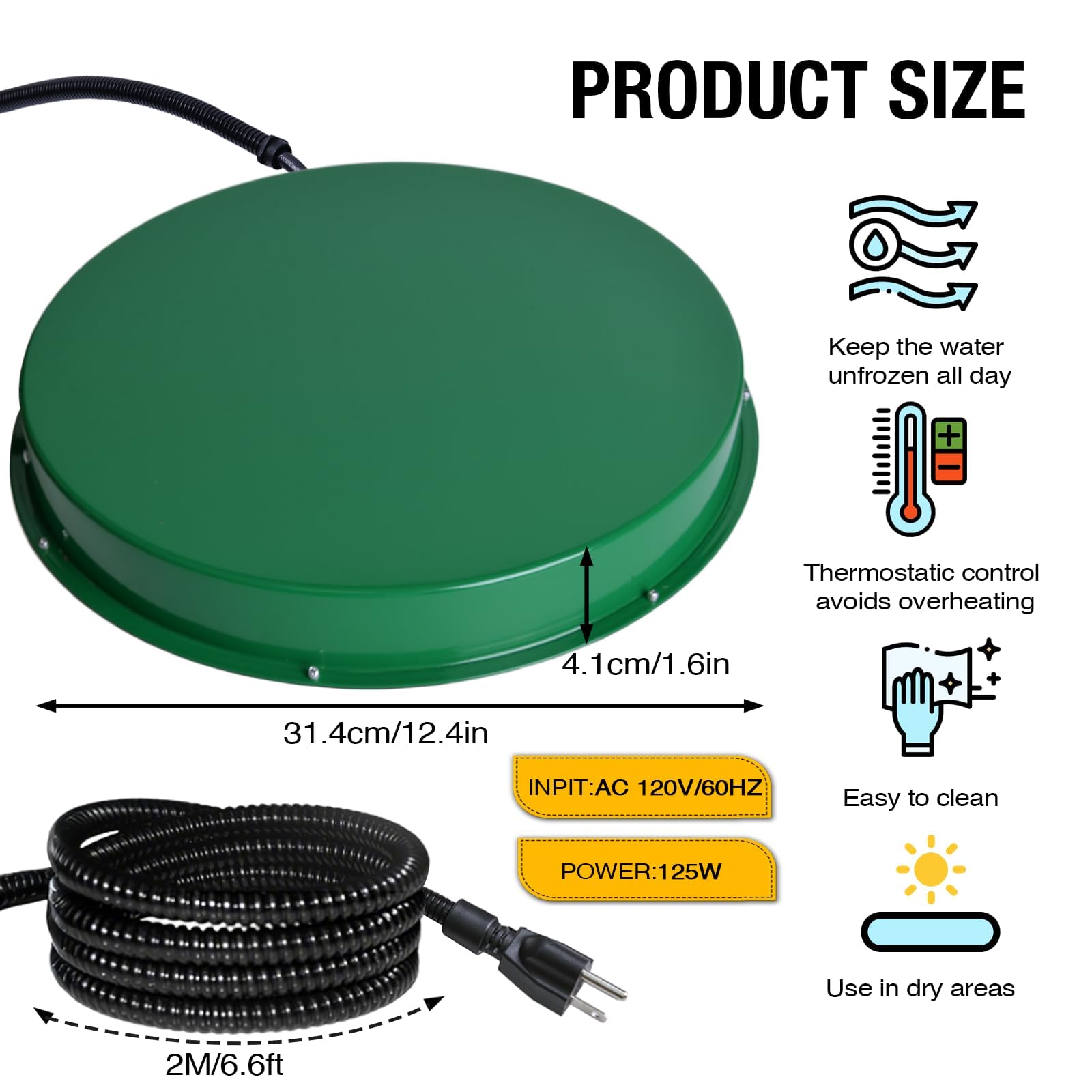 Shaledig Chicken Water Heater in outdoor coop setting