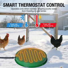 Shaledig Chicken Water Heater with 6.6 ft chew-proof cord