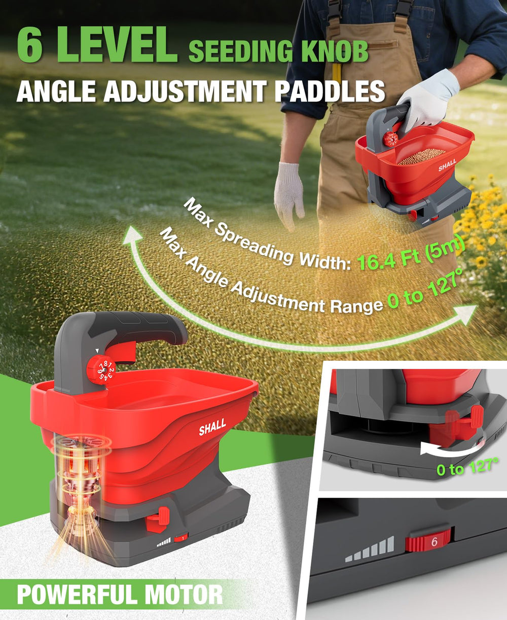 SHALL Spreader angled view with battery compartment
