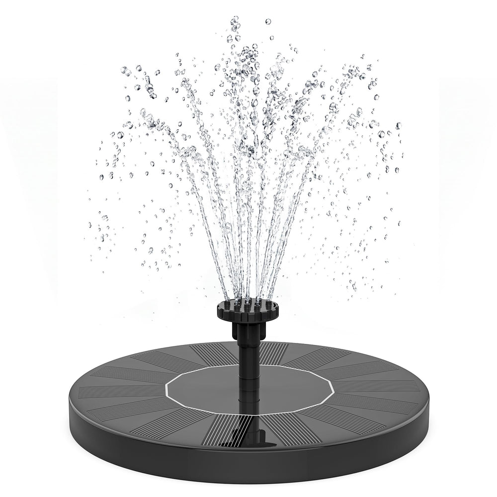 SHANCHAHUA Solar Fountain front view with solar panel