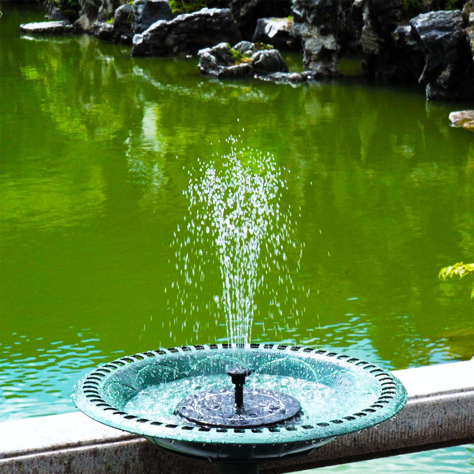 SHANCHAHUA Solar Fountain operational in sunlight