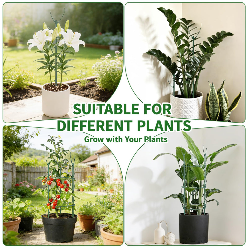 SHAOKAOLU plant stakes in a garden setting