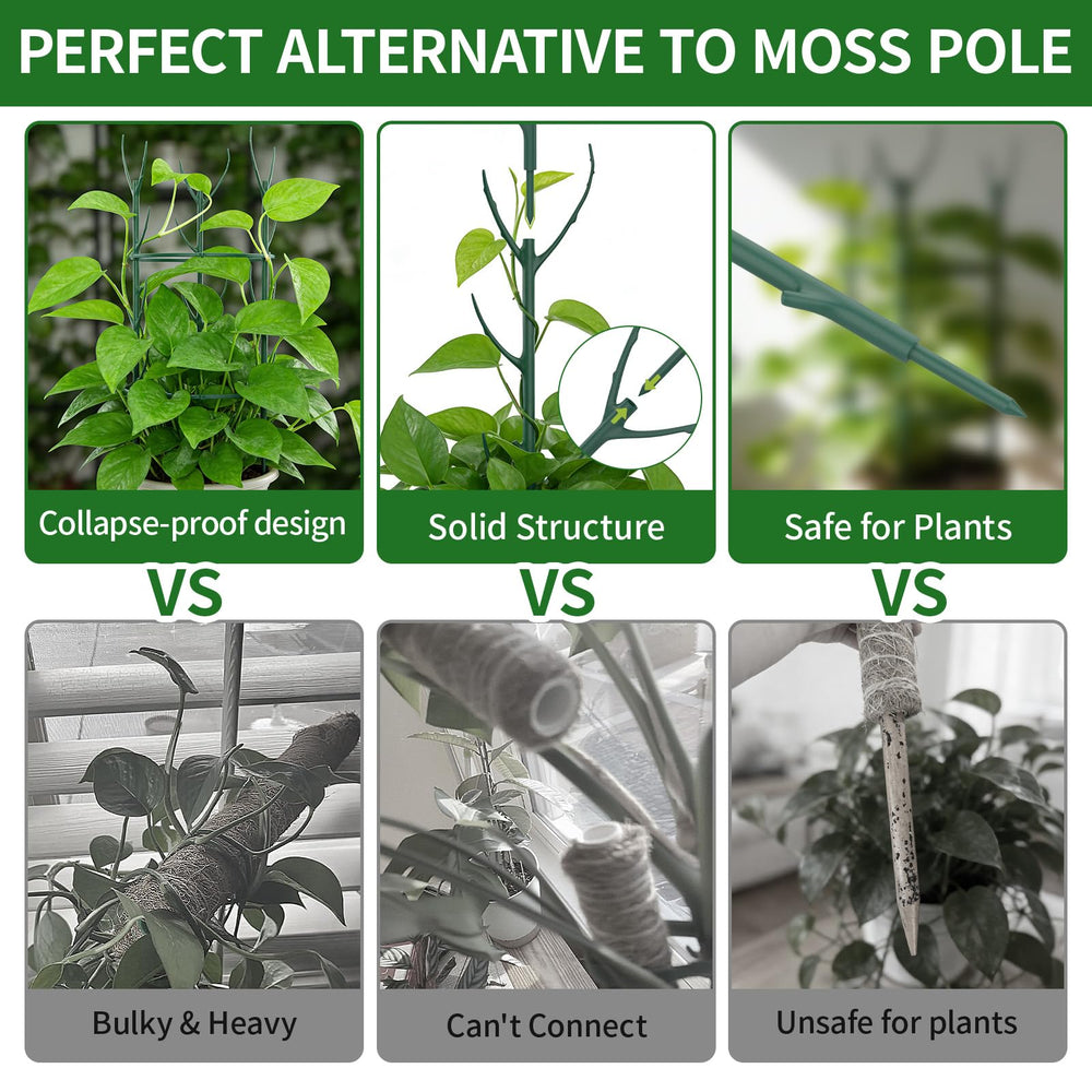 SHAOKAOLU plant stakes showing height and stacking