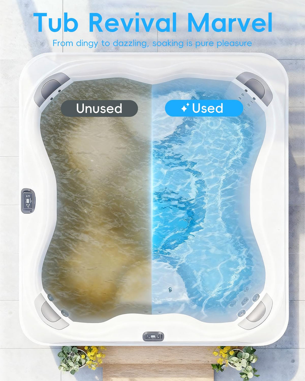 SHAPON Non-Chlorine Hot Tub Shock bottle close-up
