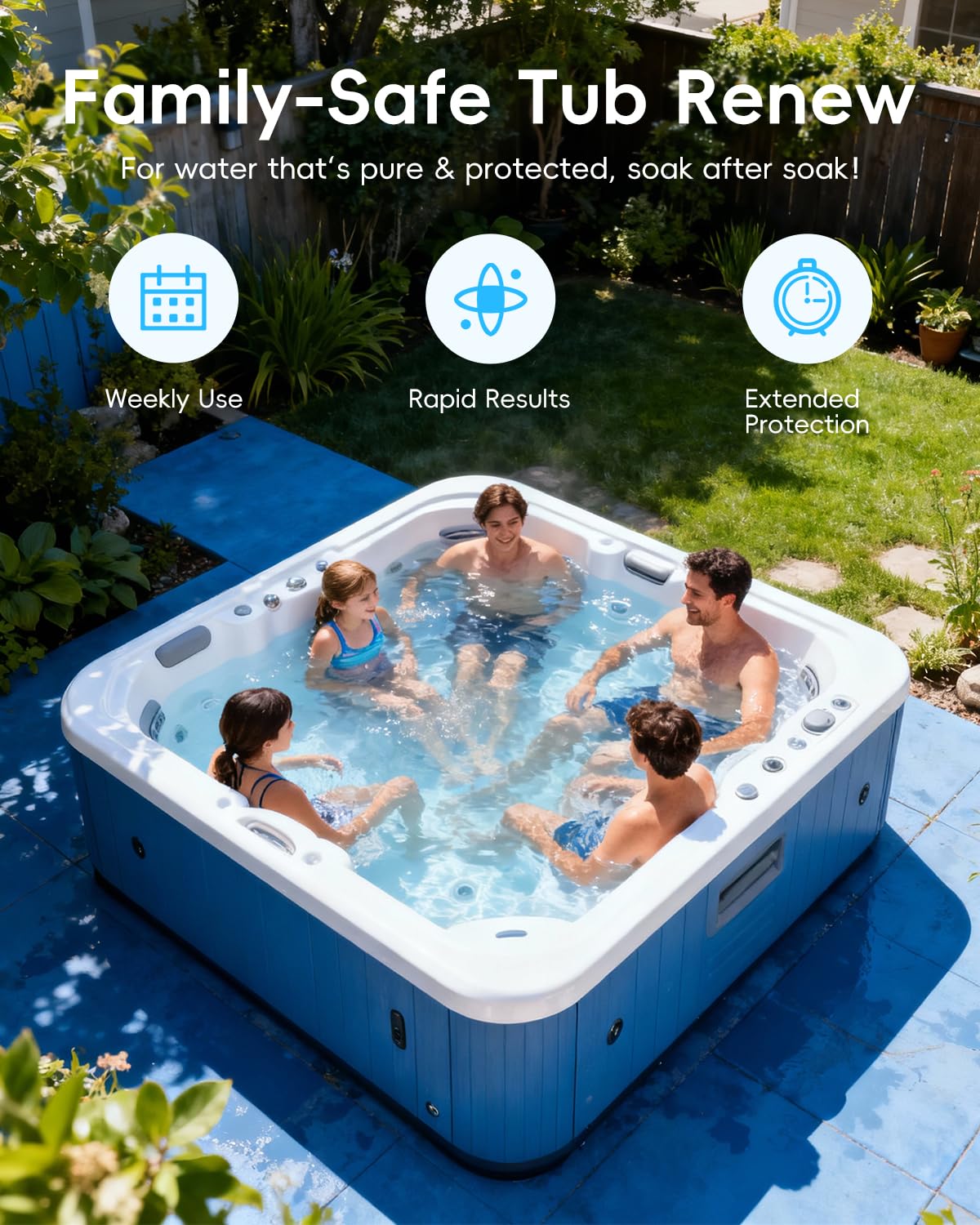 SHAPON Non-Chlorine Hot Tub Shock label details