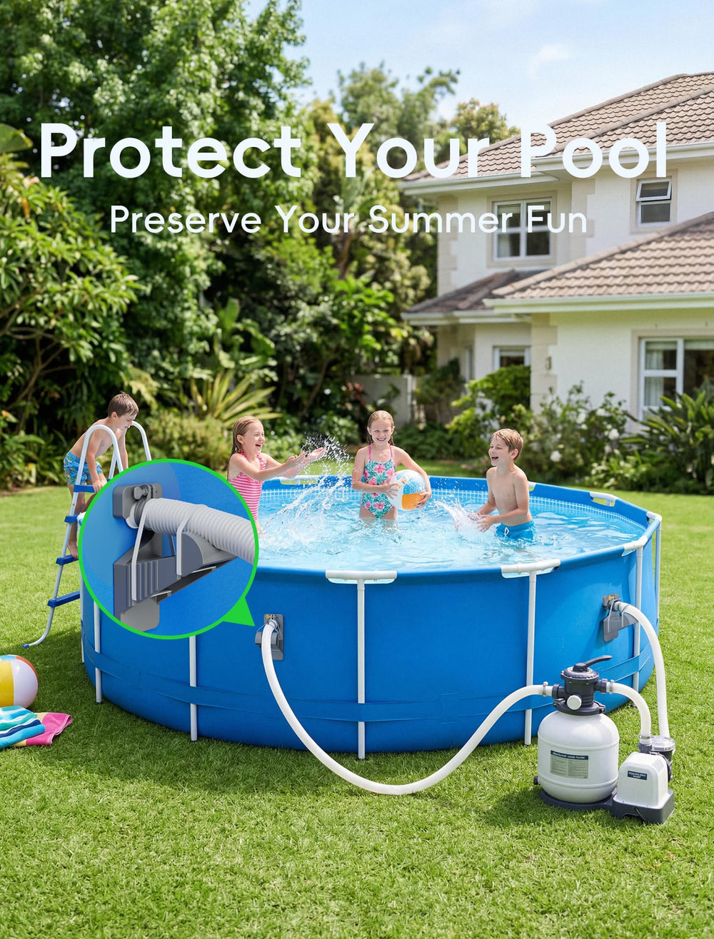 SHAPON pool pipe holder packaging