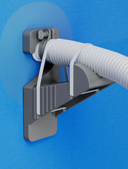 SHAPON pool pipe holders gray color front view