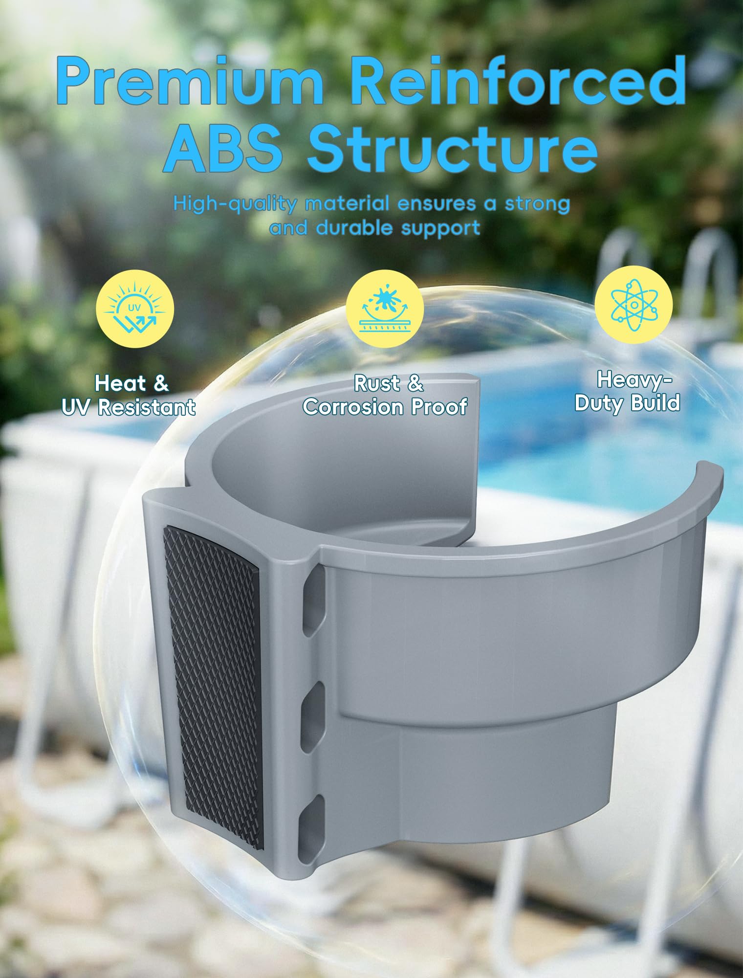 SHAPON Pool Plunger Valve Support Bracket side view