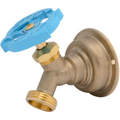 SharkBite 45-Degree Hose Bibb front view with mounting flange
