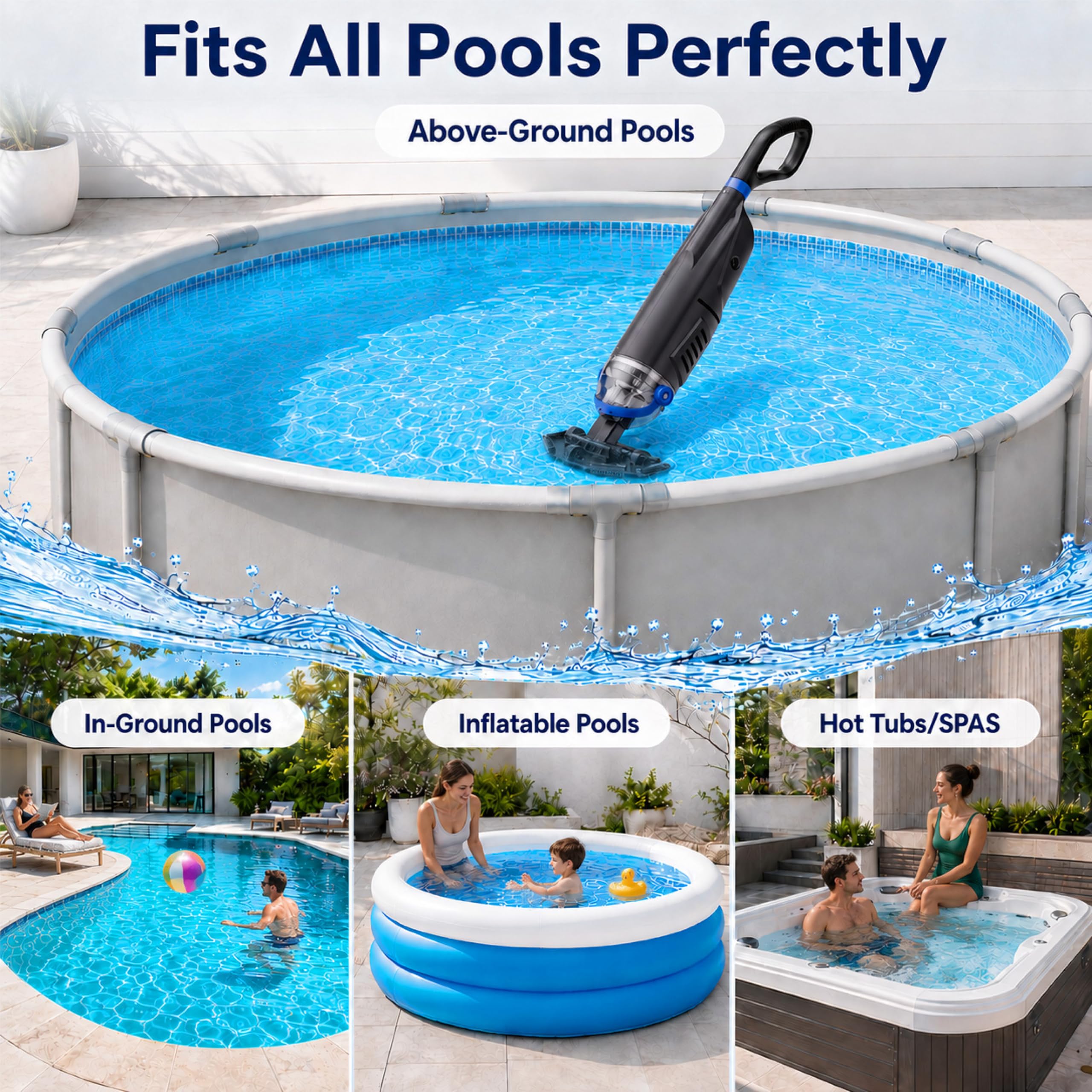 Sharkswell cordless pool vacuum packaging box