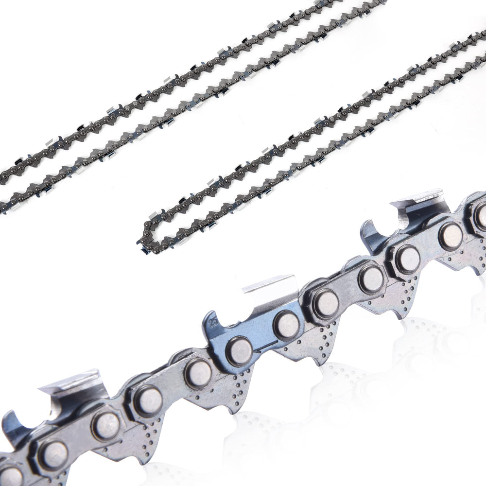 Sharpening file with plastic handle included in the chainsaw chain set