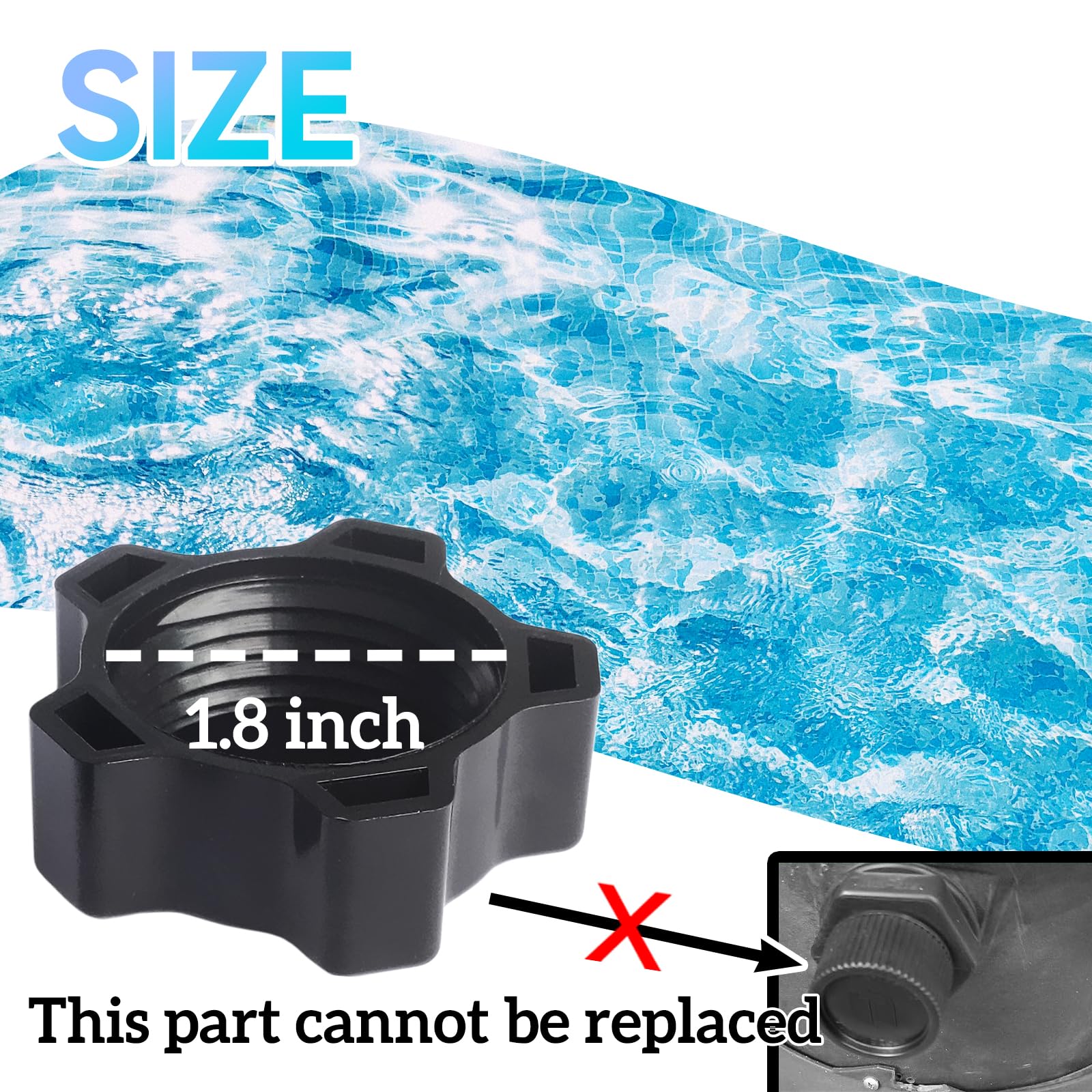 Sharutia SX180LA Pool Sand Filter Drain Cap packaging