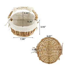 SHCMSADO wicker basket side view showcasing handles