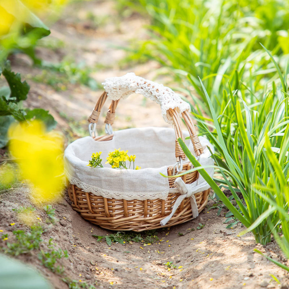 SHCMSADO wicker basket styled as a decorative piece