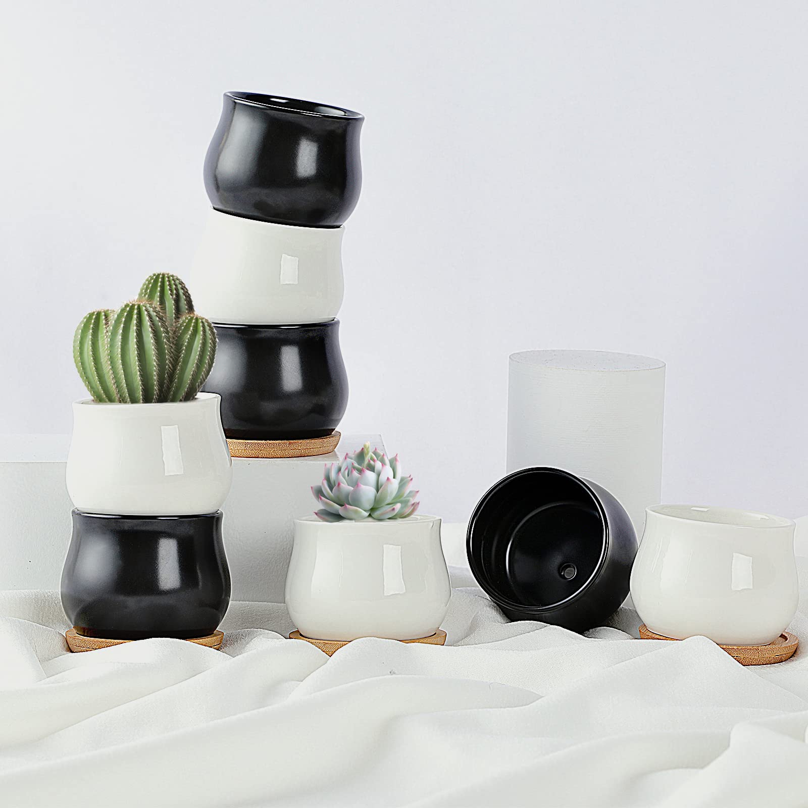 SHECIPIN succulent pots arranged on a table