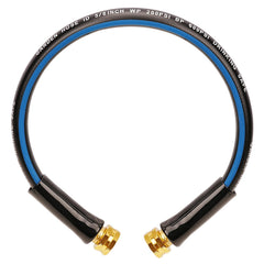 SheeChung 2ft Rubber Garden Hose black and blue with connectors