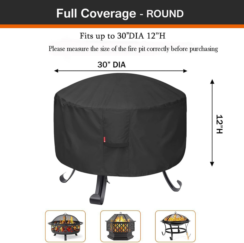 SheeChung Fire Pit Cover 30"D x 12"H side view