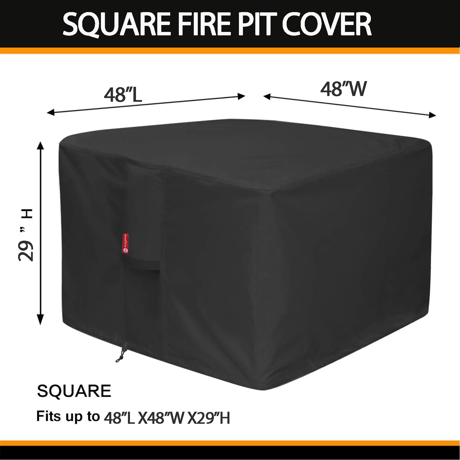 SheeChung Fire Pit Cover 48" with adjustable drawstring