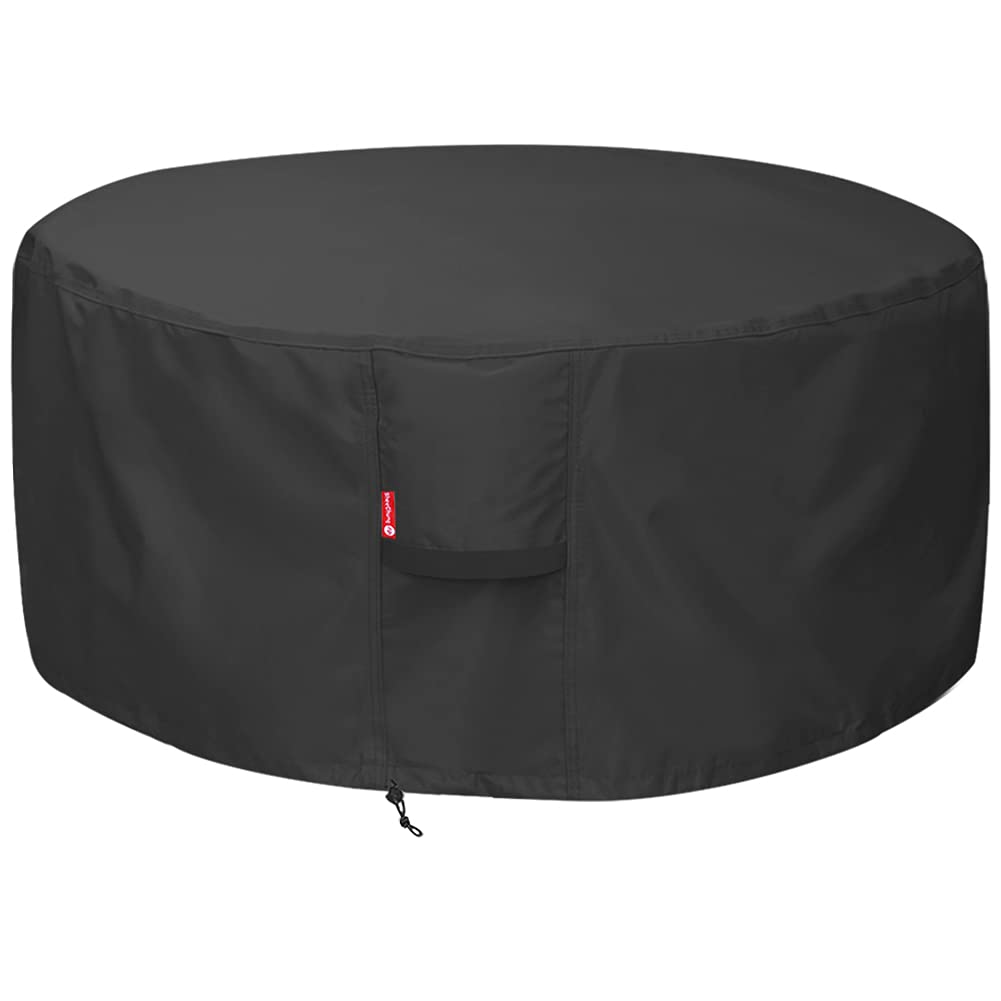SheeChung Fire Pit Cover 50" Dia black front view