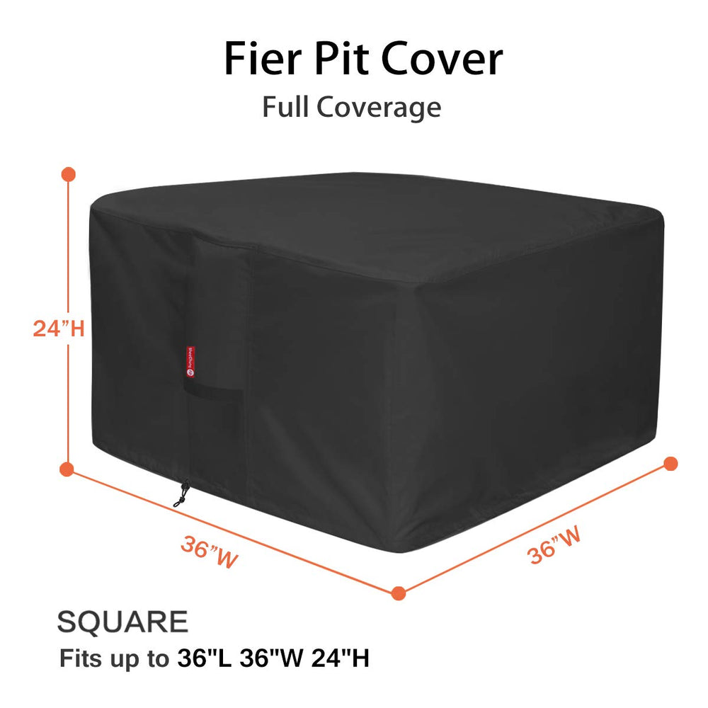 SheeChung fire pit cover adjustable drawstring detail