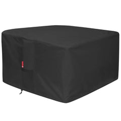 SheeChung fire pit cover black square 36" front view