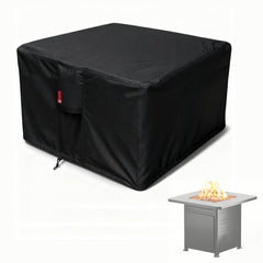 SheeChung Fire Pit Cover front view, 30"L x 30"W, waterproof fabric