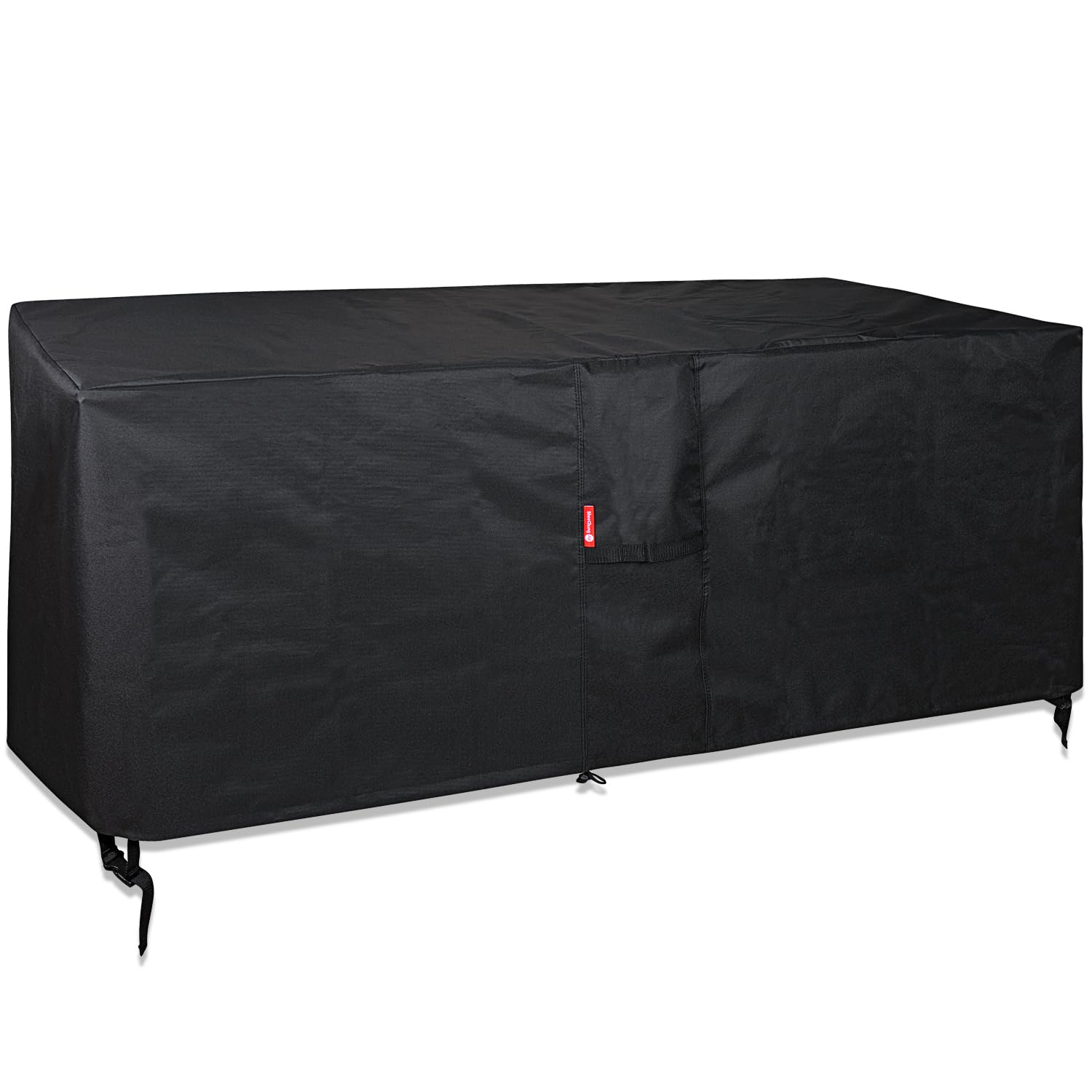 SheeChung Fire Pit Cover front view with 600D waterproof fabric