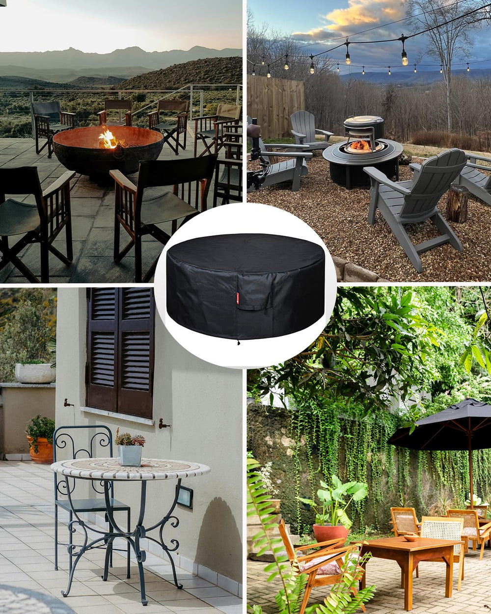 SheeChung Fire Pit Cover in packaging