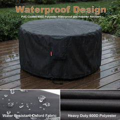 SheeChung Fire Pit Cover on a fire pit