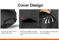 SheeChung fire pit cover on a patio with fire pit