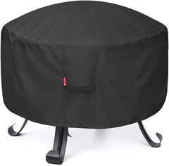 SheeChung Fire Pit Cover Round 34"D x 15"H in black