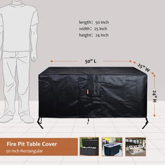 SheeChung fire pit cover showing adjustable draw-string and buckles