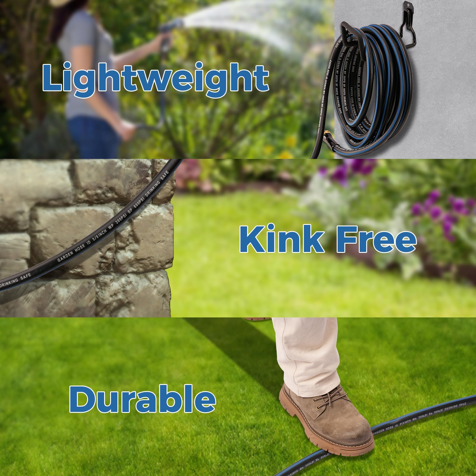 SheeChung Garden Hose in use for watering plants